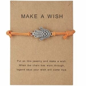 (B1) Dainty Palm make a wish bracelet